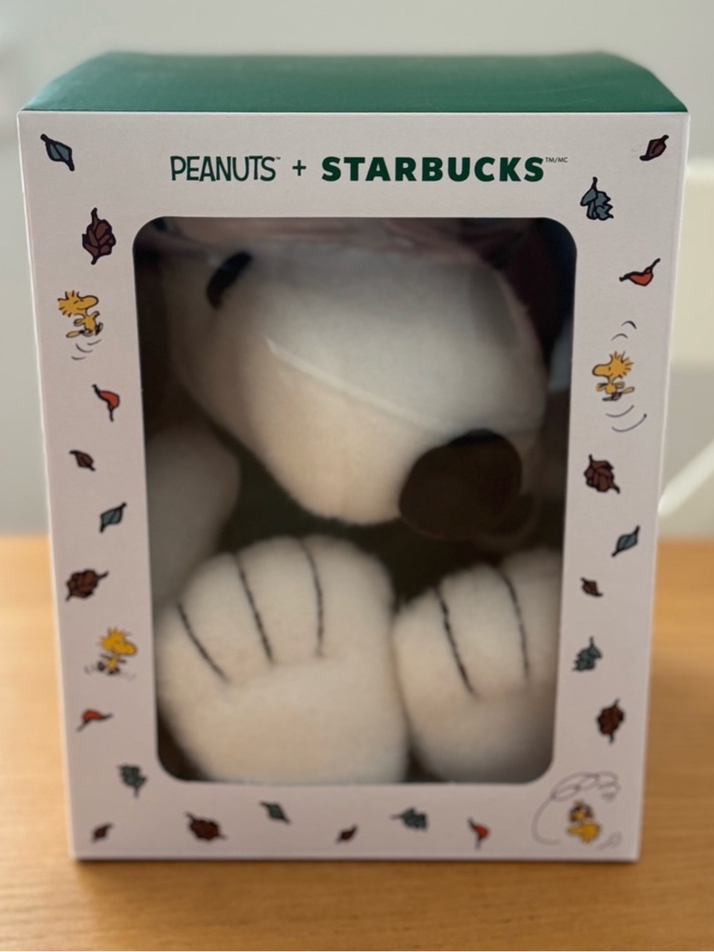 Starbucks Peanuts Snoopy Plush - White & Black Accents